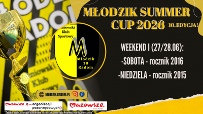 MŁODZIK SUMMER CUP 2026 - roczniki 2016 i 2015