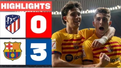 Barcelona voitti Atletico Madridin 3-0