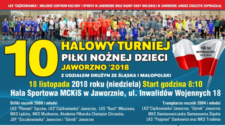 Halowy turniej " Jaworzno 2018"
