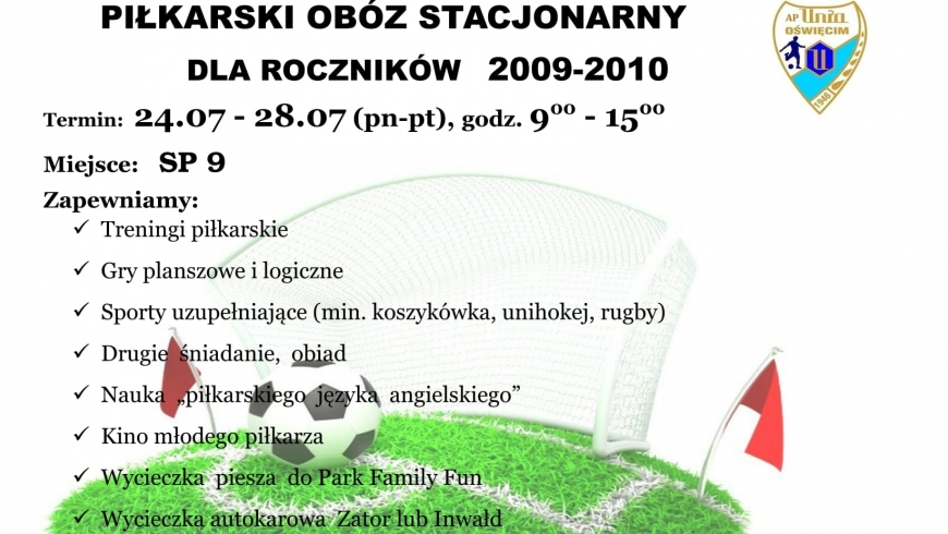 Obóz stacjonarny dla roczników 2009-2010