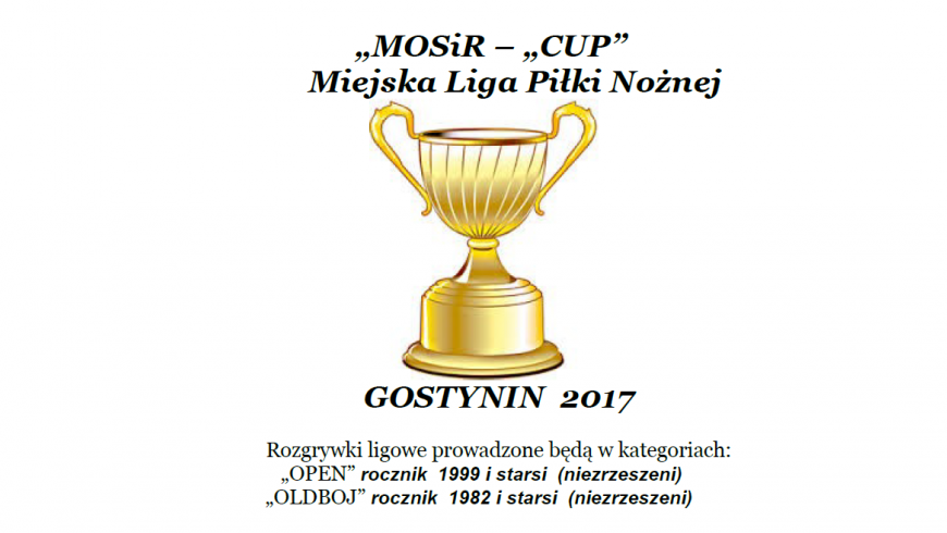Rusza Liga MOSiR Cup