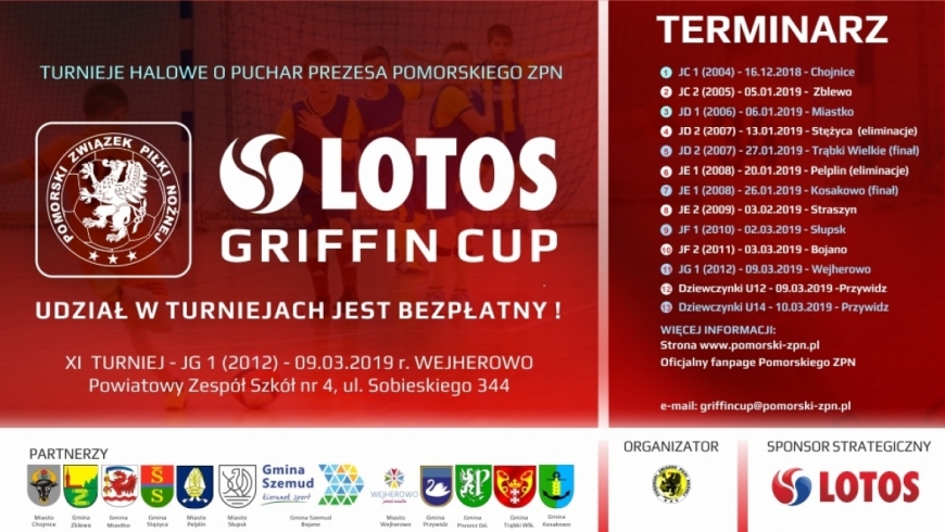 Lotos Gryffin Cup 2019 Przywidz niedziela powołania.
