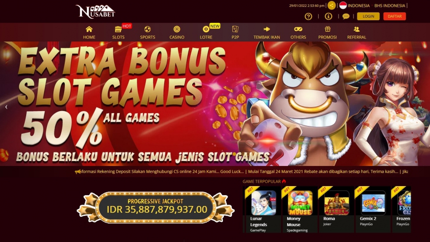 MEGA BONUS SLOT 50%