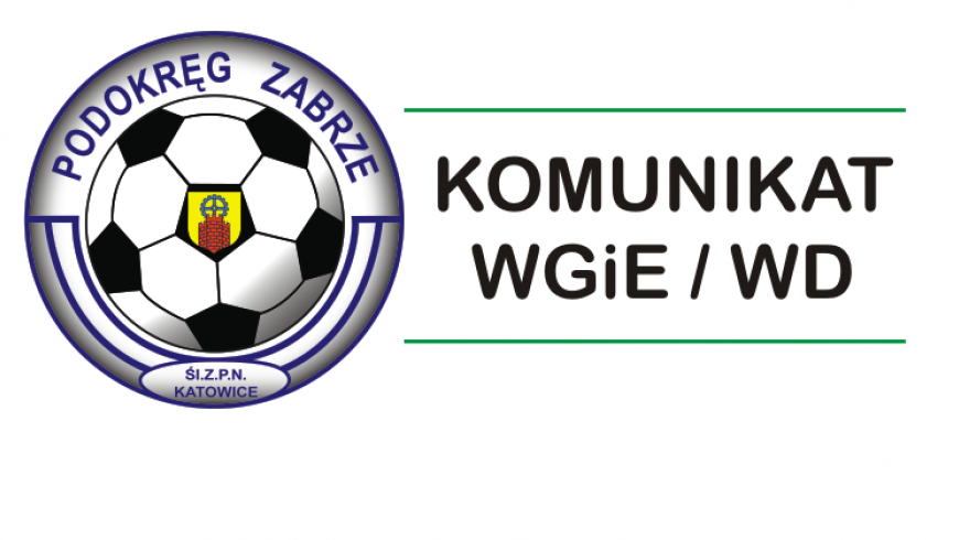 Komunikat WGiE/WD (10 listopada 2016)