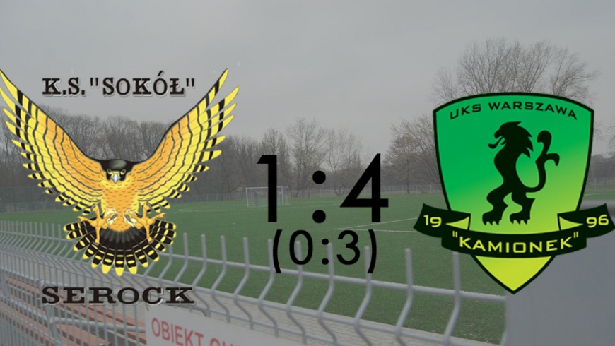 Sokół II Serock- Kamionek Warszawa 1:4(0:3)