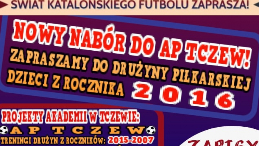 Od 6 maja treningi AP Tczew 2016!