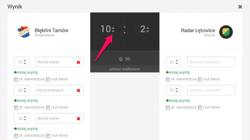 Zobacz, jak edytować wynik meczu (VIDEO)