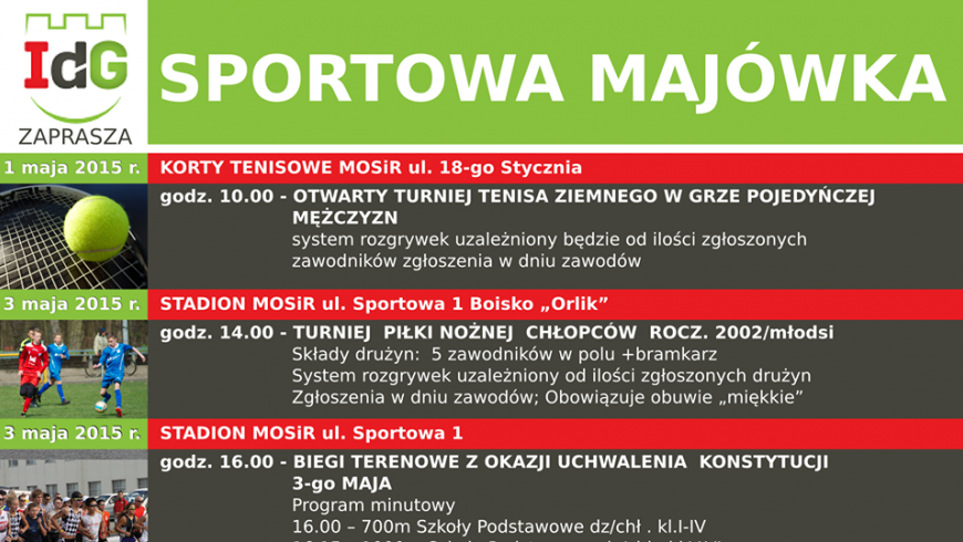 Zaproszenie na sportową Majówkę