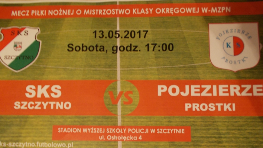 13.05. mecz z KS Pojezierze Prostki