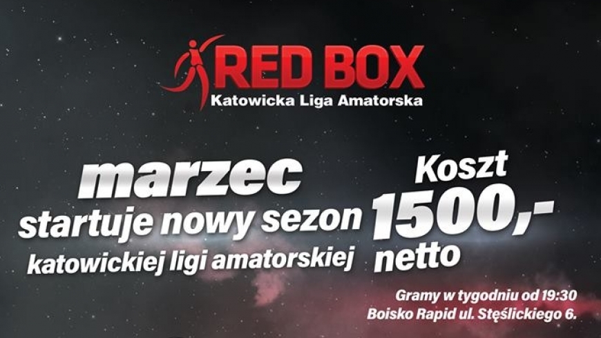 RED BOX - ZGŁOŚ DRUŻYNĘ DO LIGI