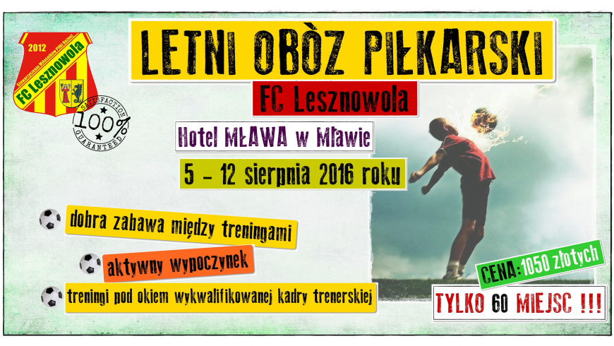 Letni Obóz Piłkarski 2016