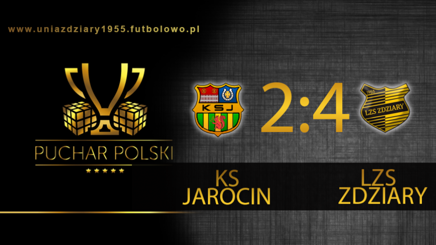 1/8 Pucharu Polski: KS Jarocin - LZS Zdziary 2:4.