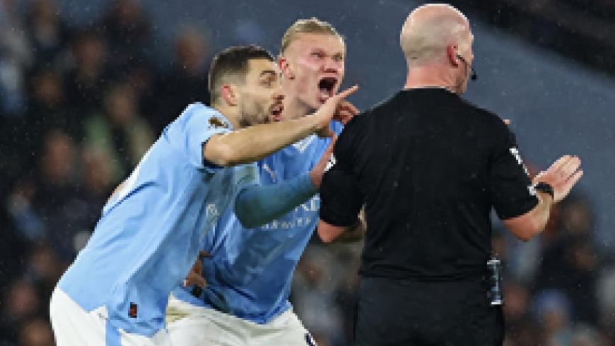 Manchester Citys anfall stoppades av domaren