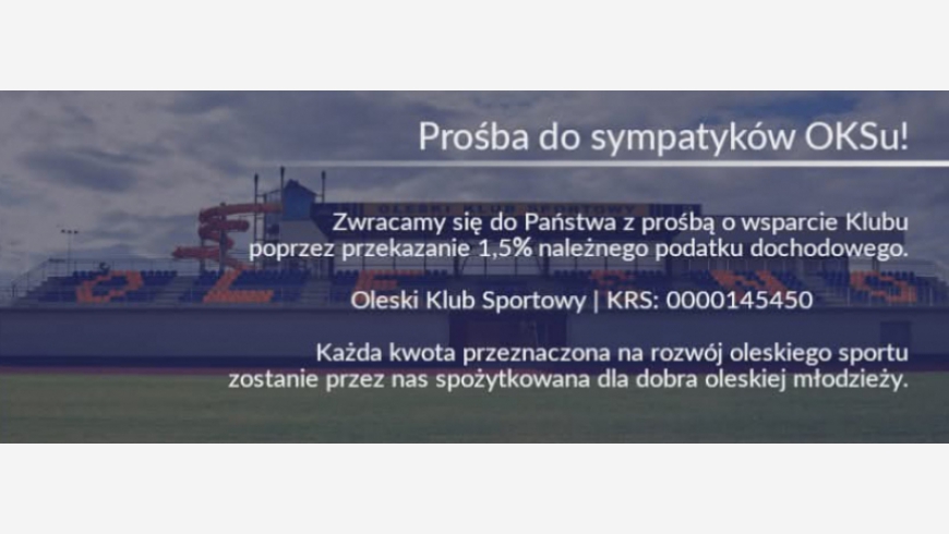 Przekaż 1,5% podatku dla OKS !