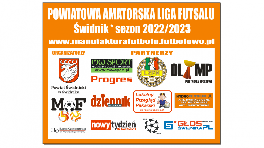 24 EDYCJA LIGI FUTSALU W ŚWIDNIKU ROZLOSOWANA!