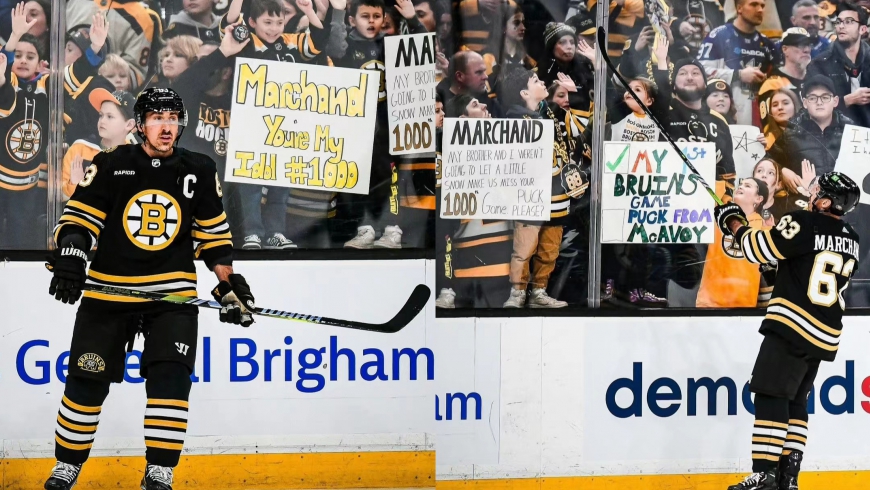 Marchand, eine Legende von tausend Spielen auf dem Weg zum Eishockey