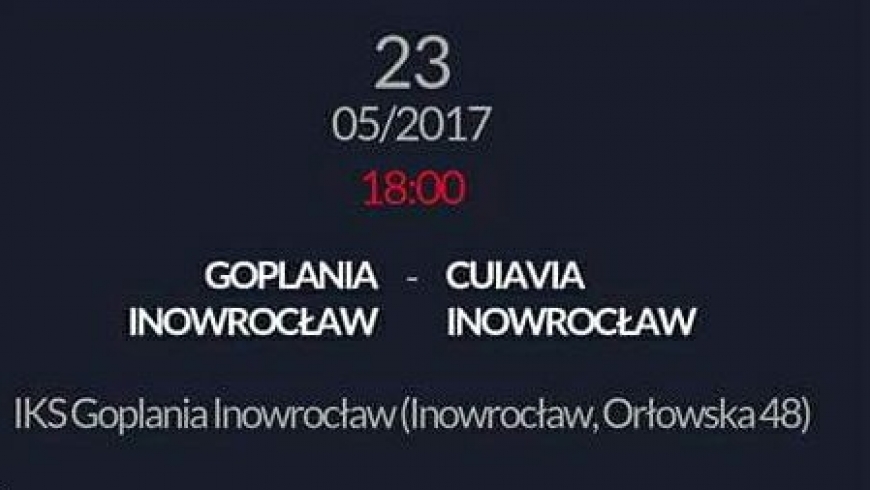 Zbiórka przed meczem z Goplanią Inowrocław.