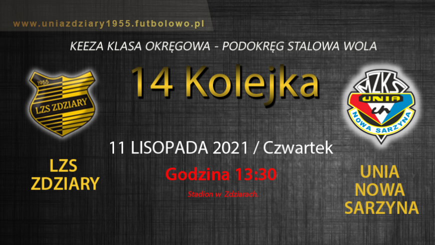 Zapowiedź 14 Kolejki: LZS Zdziary - Unia Nowa Sarzyna.