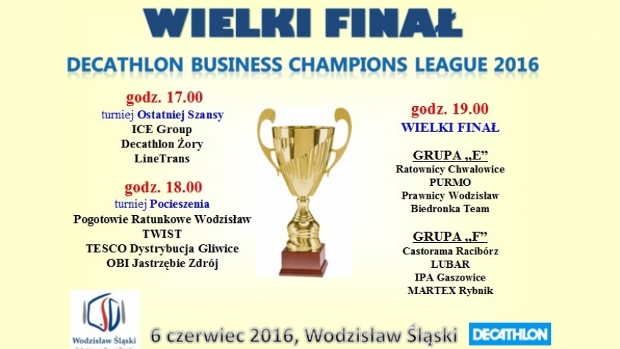 Znamy składy poszczególnych finałów "DECATHLON Business Champions League - wyniki fazy grupowej