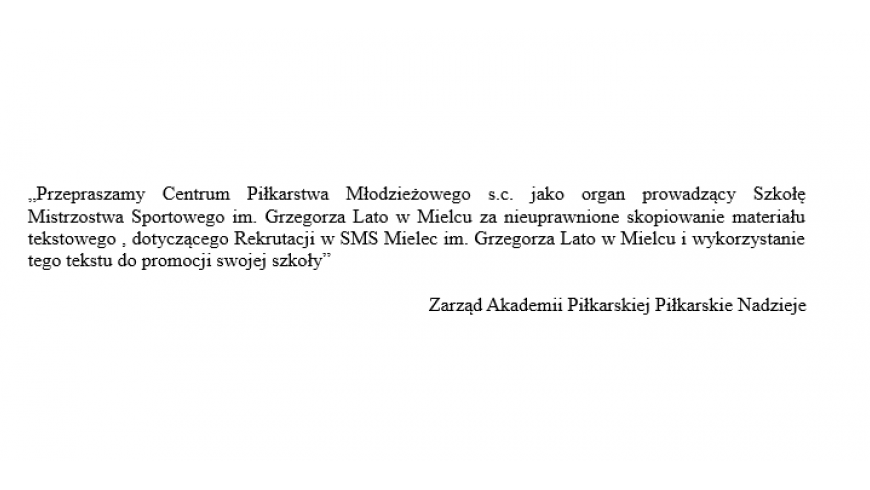 „tylko Ten Nie Popełnia Błędów Kto Nic Nie Robi” Napoleon Bonaparte Piłkarskie Nadzieje Mielec 9723