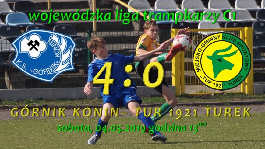 Górnik Konin- Tur 1921 Turek 4:0, trampkarz C1