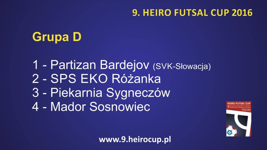 HEIRO FUTSAL CUP 2016!!! - GRUPY