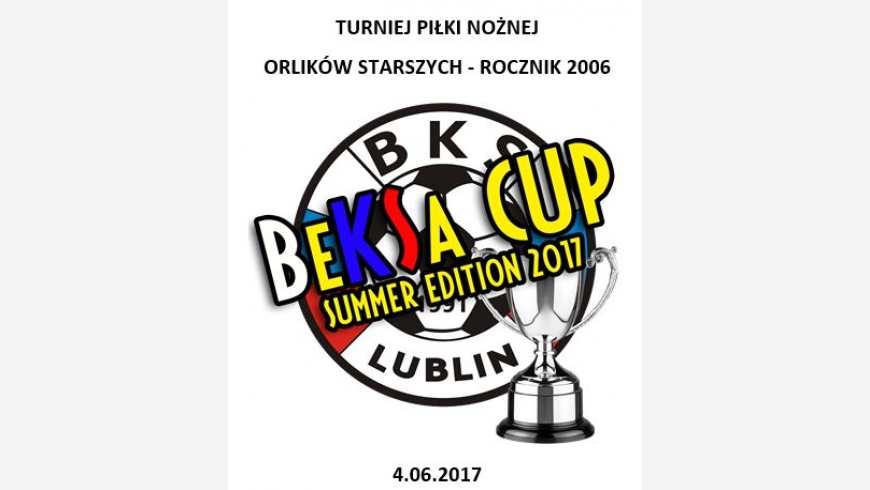 BeKSa CUP 2017 - informacje dodatkowe.