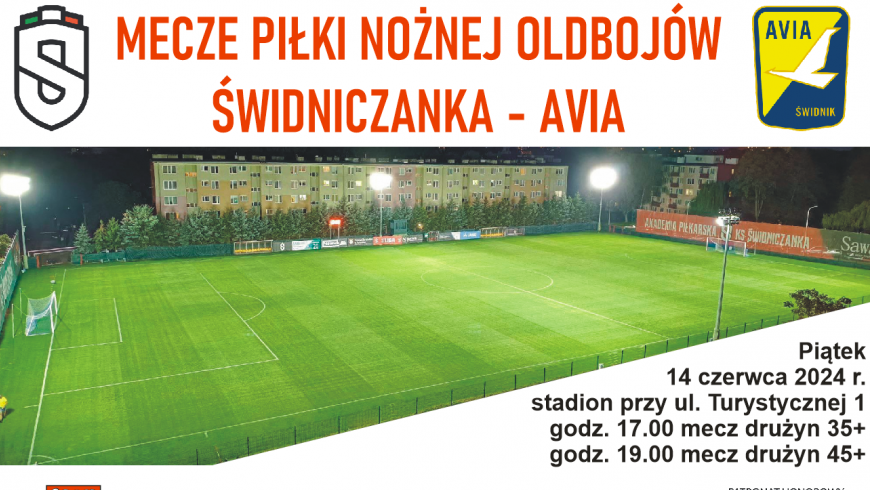 ZAPRASZAMY NA DWUMECZ OLDBOJÓW ŚWIDNICZANKA - AVIA!!!