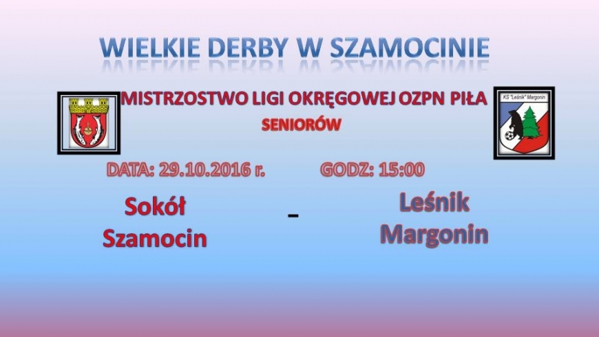 DERBY SENIORÓW W SZAMOCINIE