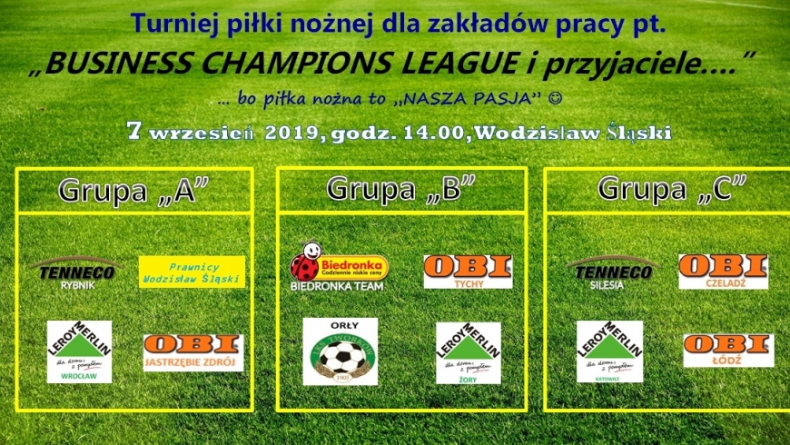 "Business Champions League i przyjaciele" - wyniki losowania