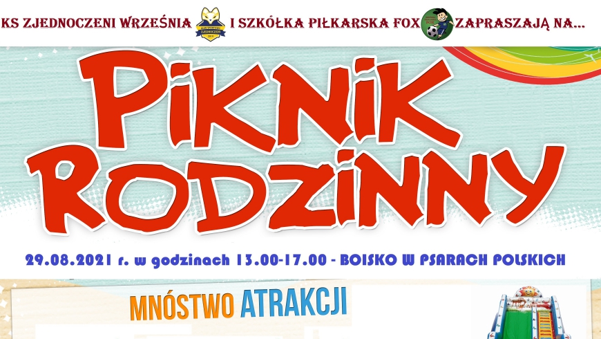 Zapraszamy na piknik całe rodziny