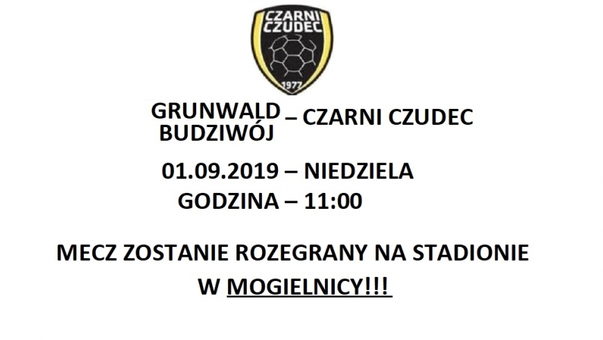 5. Kolejka: Grunwald Budziwój - Czarni Czudec