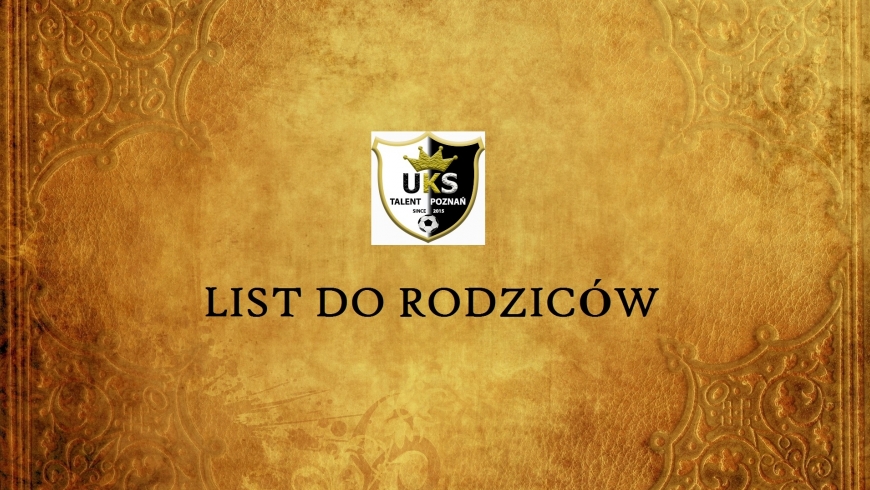 LIST DO RODZICÓW