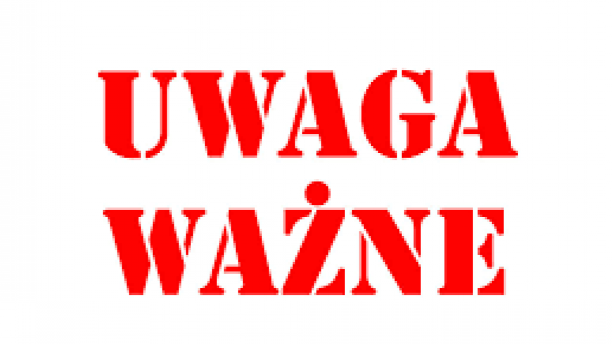 UWAGA! ZMIANA!