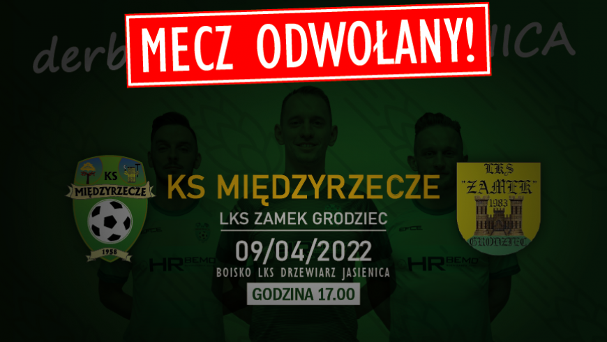 MECZ ODWOŁANY!