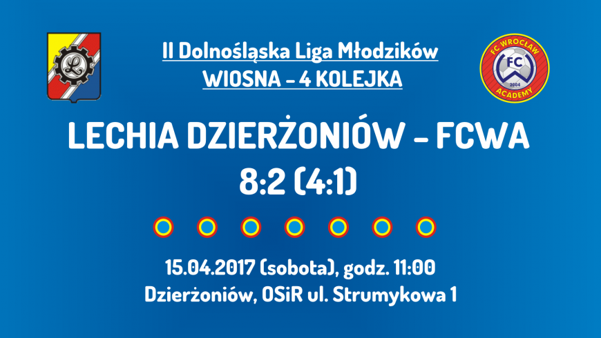 II DLM wiosna 2017 - 4 kolejka - Lechia Dzierżoniów (15.04.2017)