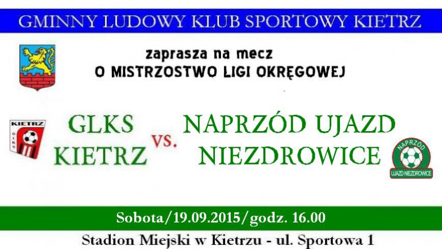 Zapowiedź: GLKS Kietrz - Naprzód Ujazd Niezdrowice