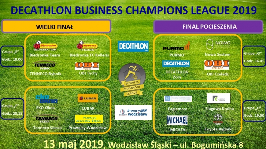 Już jutro... 2 runda "DECATHLON Business Champions League 2019"
