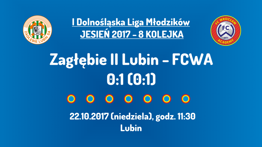 I DLM 8 kolejka: Zagłębie II Lubin - FCWA (22.10.2017)