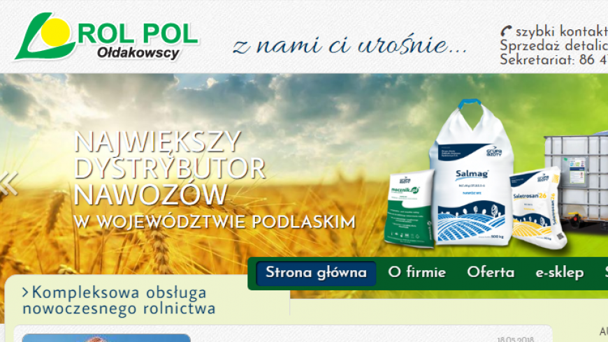 Firma ROL POL Ołdakowscy wspiera Spartę Szepietowo