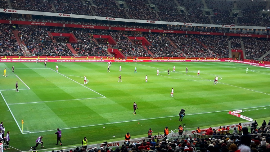 Mecz Reprezentacji Polski na Stadionie Narodowym w Warszawie