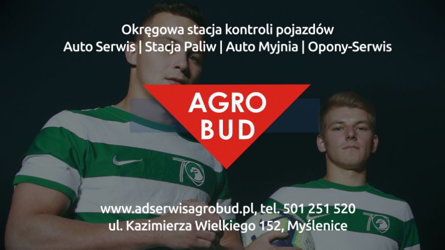 Podziękowanie dla firmy AGROBUD - partnera Orła Myślenice