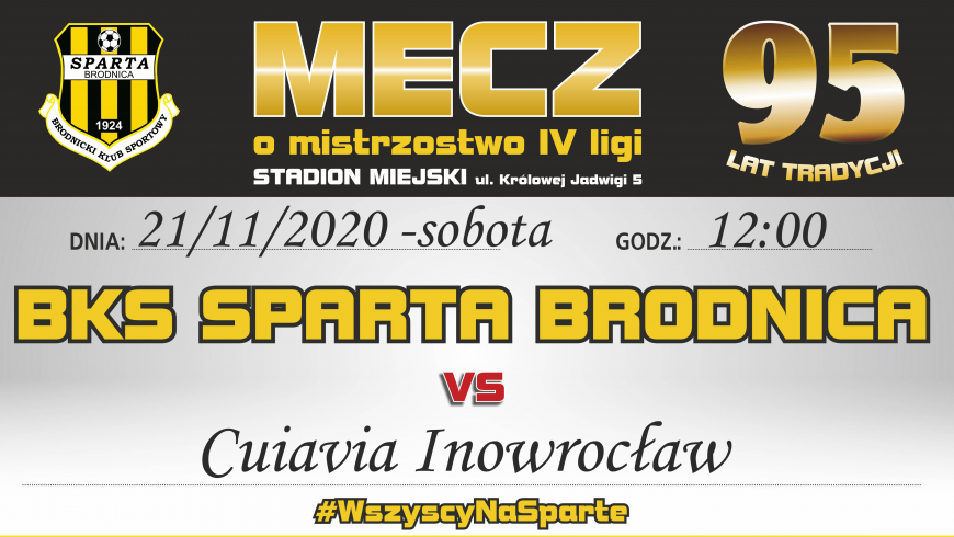 17. kolejka: Sparta vs. Cuiavia Inowrocław