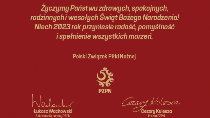 Życzenia od Prezesa PZPN