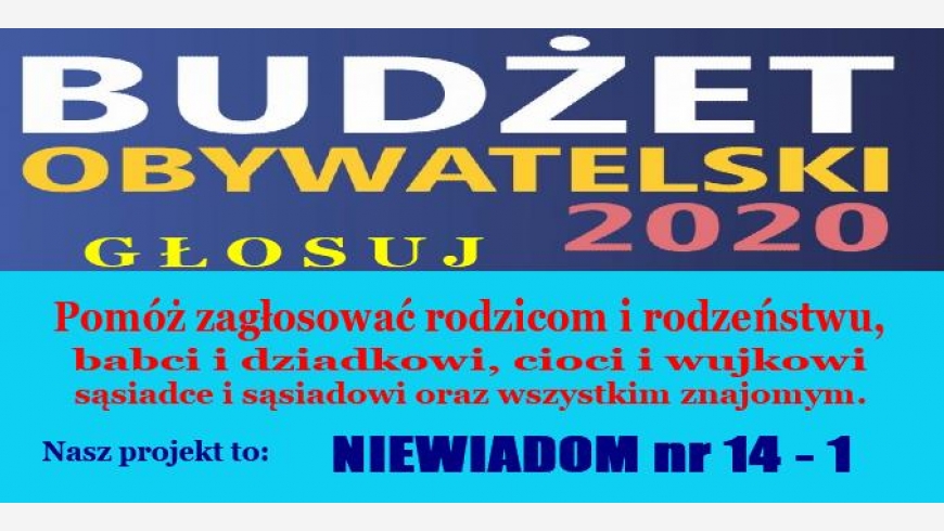 Budżet Obywatelski - GŁOSUJ.