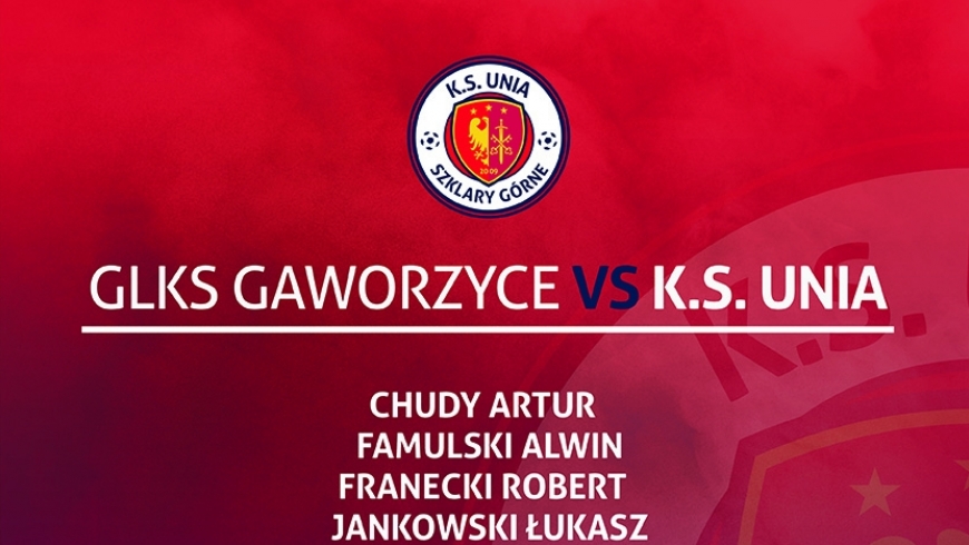 Kadra na mecz o mistrzostwo klasy B grupy 2 przeciwko drużynie GLKS Gaworzyce