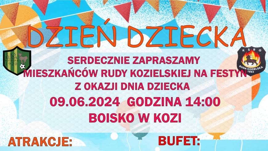 Dzień Dziecka w Kozi - zapraszamy