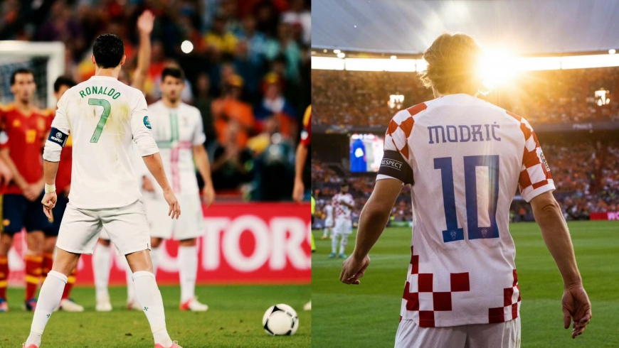 Cristiano Ronaldo e Modric, o seu amor e glória pelo futebol nunca desapareceram com o tempo