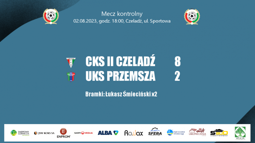 Sparing. CKS II Czeladź - UKS Przemsza 8:2