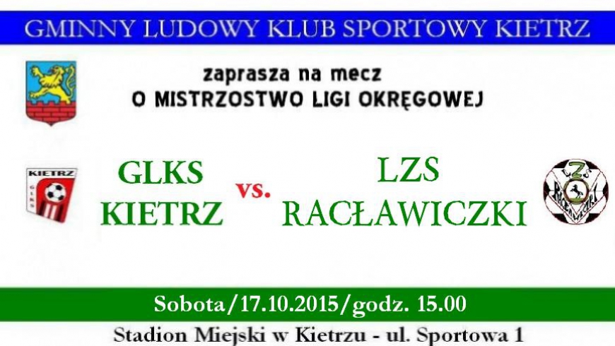 Zapowiedź: GLKS Kietrz - LZS Racławiczki